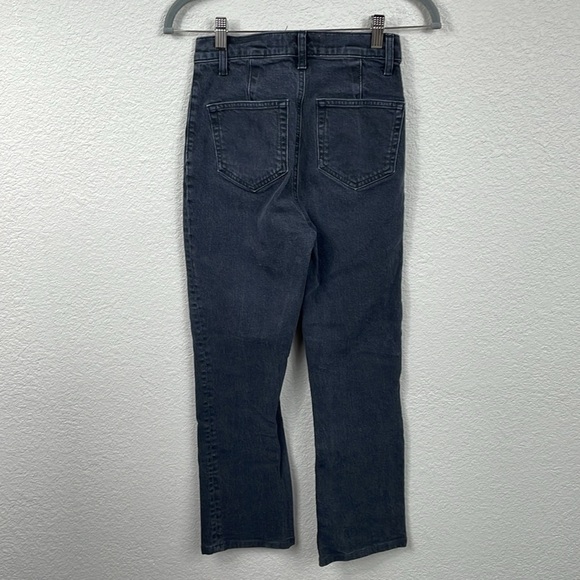 Reformation Peyton Zip Ultra High Rise Bootcut Jeans Solana Washed Black 25 - Picture 6 of 14